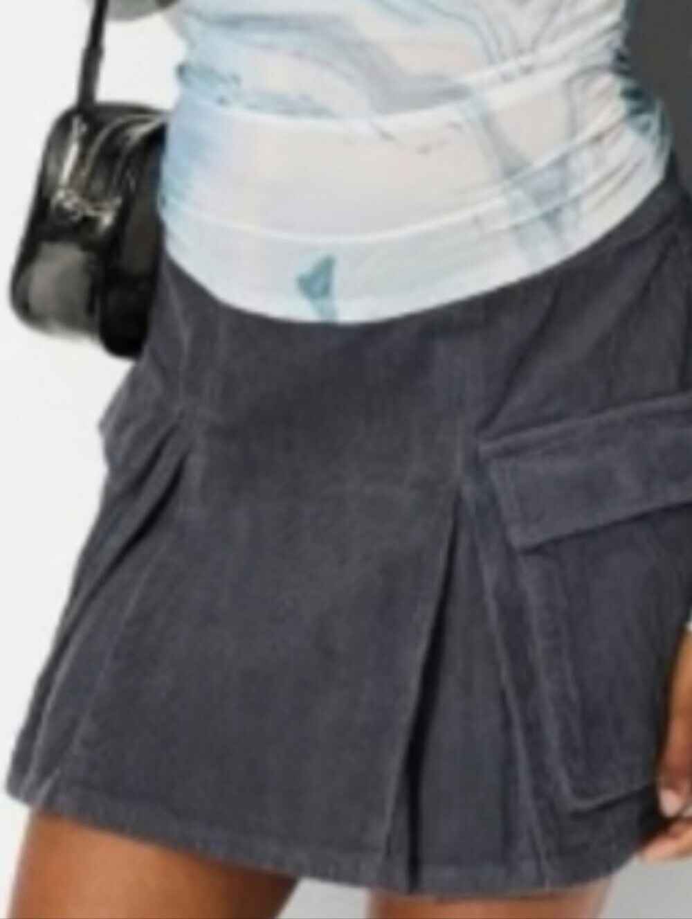 Women's Retro Corduroy Mini Skirt - Wild Fable - Dark Blue - 2X